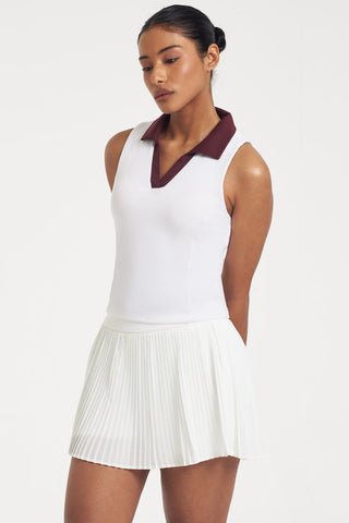 Concentrate Contrast Bra Top in White