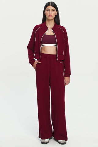 Ace Lounge Jacket in Maroon
