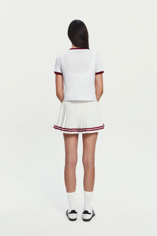 Le Club Cotton Tee Contrast in White