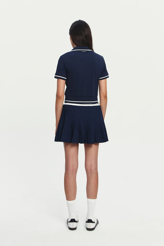 Slam Polo Top in Midnight Navy