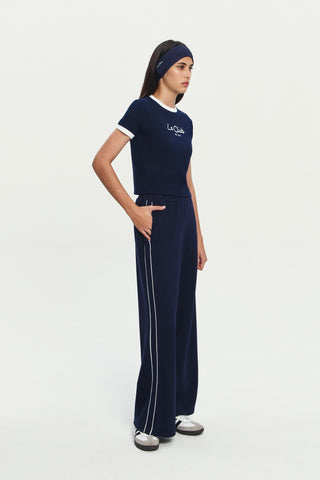 Le Club Cotton Tee Contrast in Navy