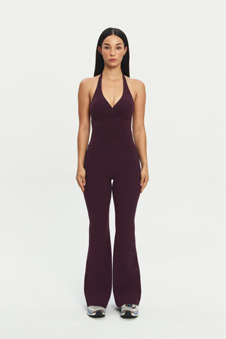 Prive Halter Bra Top in Mulberry