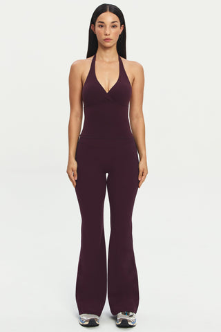 Uplift Flare Pants in Mulberry