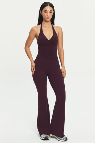 Prive Halter Bra Top in Mulberry