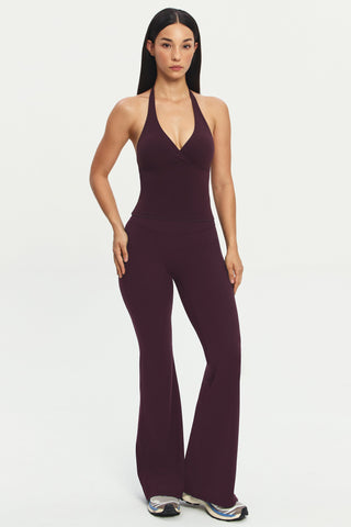 Uplift Flare Pants in Mulberry