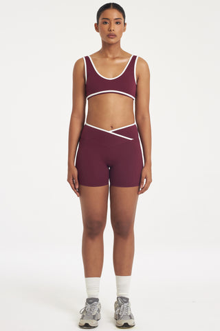 Flexion Bra Top in Wine