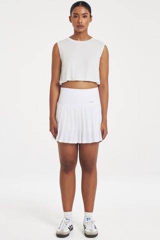 Match Point Skirt in White