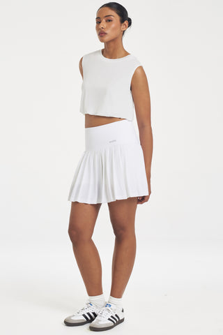 Match Point Skirt in White