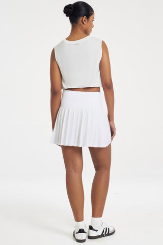 Match Point Skirt in White