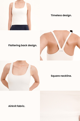 Focus Ribbed Bra Top in Midnight Navy