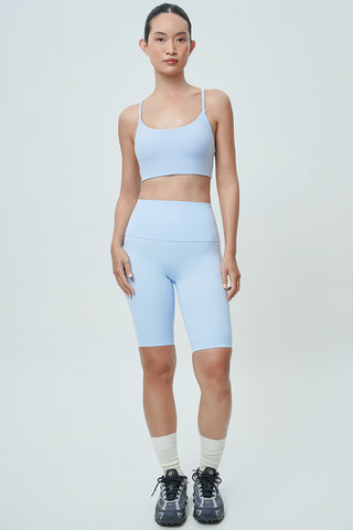 Asana Biker Shorts in Cloudy Blue