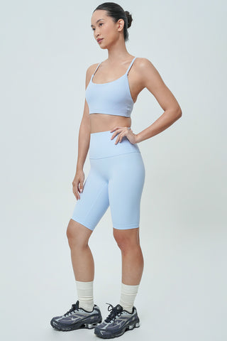 Asana Biker Shorts in Cloudy Blue
