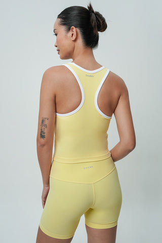 Groove Contrast Bra Top in Butter