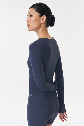 Gush Top in Midnight Navy
