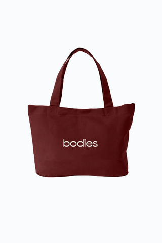 Hot Girl Errands Tote Bag in Wine