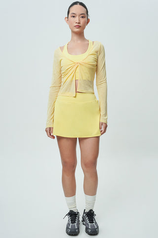 Knot Long Sleeve Top in Butter