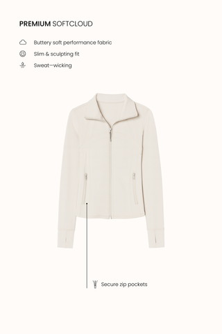 Luxe+ Contour Jacket in Eggshell