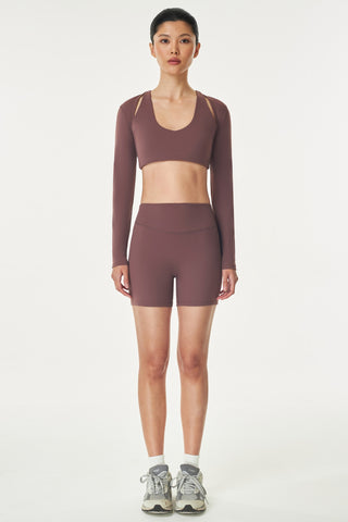Lunette Long Sleeve Outer in Raisin