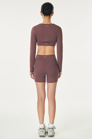 Lunette Long Sleeve Outer in Raisin
