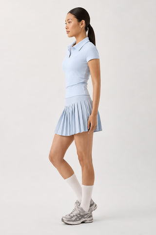 Match Point Skirt in Baby Blue