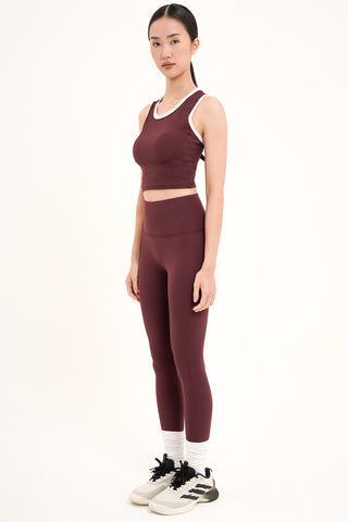 Glide Legging in Burgundy Wine (XS LEFT)