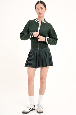 Warm-Up Knit Jacket in Forest