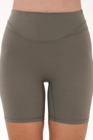 Splendor Biker Shorts in Moss