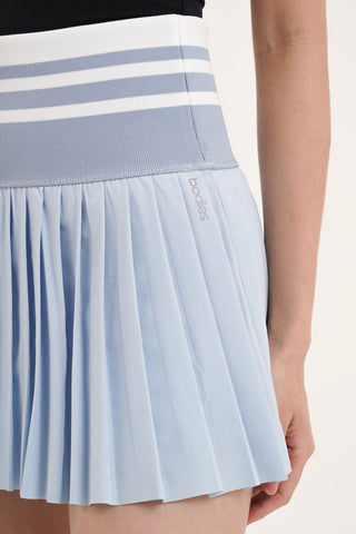 Sideline Pleated Skirt in Baby Blue
