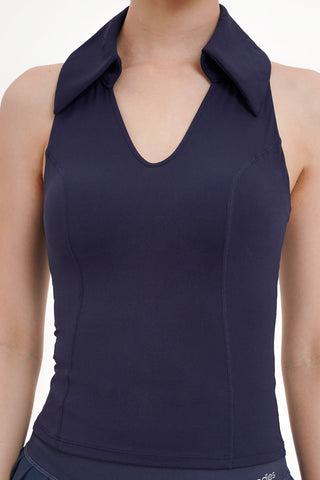 Pavilion Polo Top in Midnight Navy