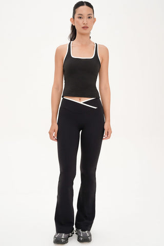 Boast Contrast Bra Top in Black