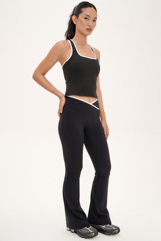 Boast Contrast Bra Top in Black