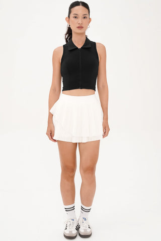 Apex Polo Bra Top in Black