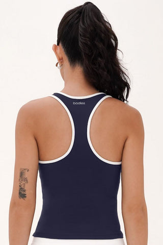 Boast Contrast Bra Top in Midnight Navy