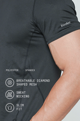 Camo Slimfit Shirt in Black (LAST PIECE)