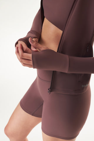 Raglan Jacket in Raisin