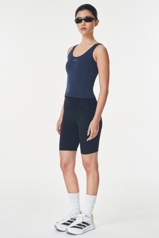 Route Pocket Tank Top in Midnight Navy