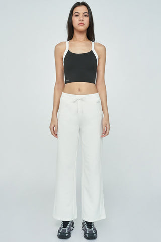 Slim Straight Pants in White