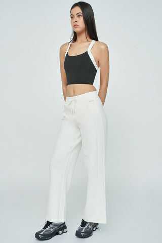 Slim Straight Pants in White