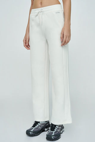 Slim Straight Pants in White