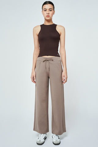 Slim Straight Pants in Mocha Brown (M,L LEFT) (LAST PIECE)