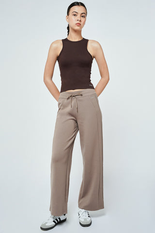 Slim Straight Pants in Mocha Brown (M,L LEFT) (LAST PIECE)
