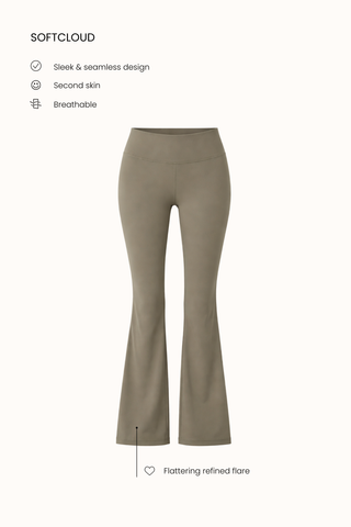 Ultrasoft Moss Flare Pants