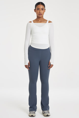 Ultracompress Flare Pants in Steel Blue