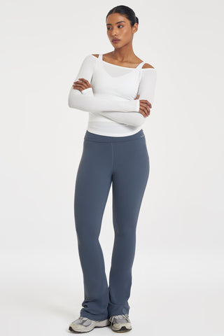 Ultracompress Flare Pants in Steel Blue