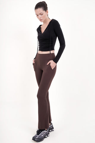 Hustle Flare Pants in Espresso (1 L LEFT)