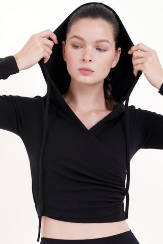Terra Wrap Jacket in Black
