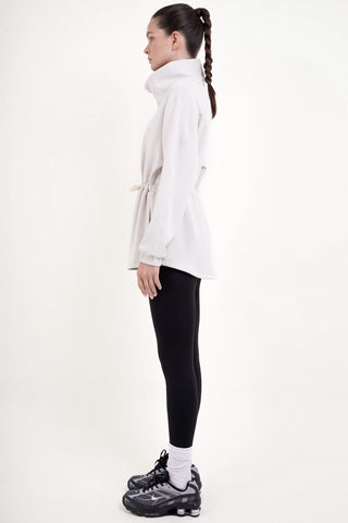 Syncra+ High-Neck Jacket in Eggshell