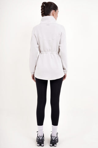 Syncra+ High-Neck Jacket in Eggshell