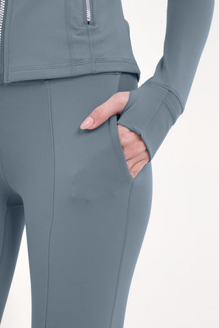 Hustle Flare Pants in Steel Blue