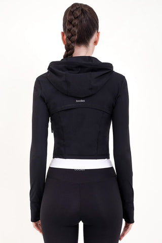 Lightweight Cropped Jacket in Black